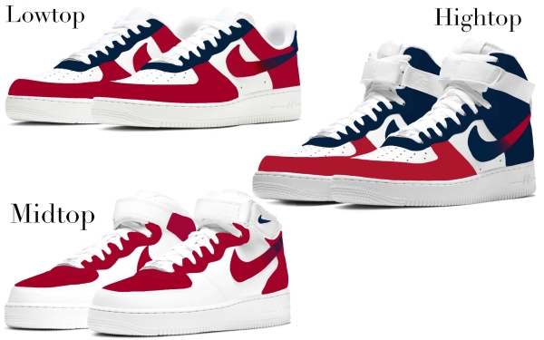 Washington Baseball Team Nike Air Force 1 '07 Unisex Adult (Low/Mid/Hitop)