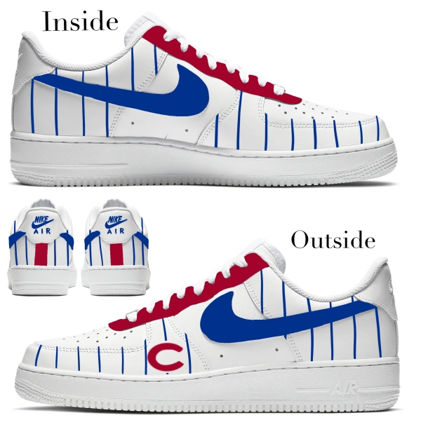 Chicago Baseball Team 1 Nike Air Force 1 ‘07 Unisex Adult (Low/Mid/Hitop) - Image 2