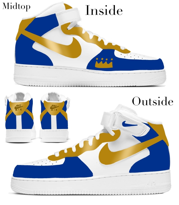 Kansas City Baseball Team Nike Air Force 1 ‘07 Unisex Adult (Low/Mid/Hitop) - Image 3