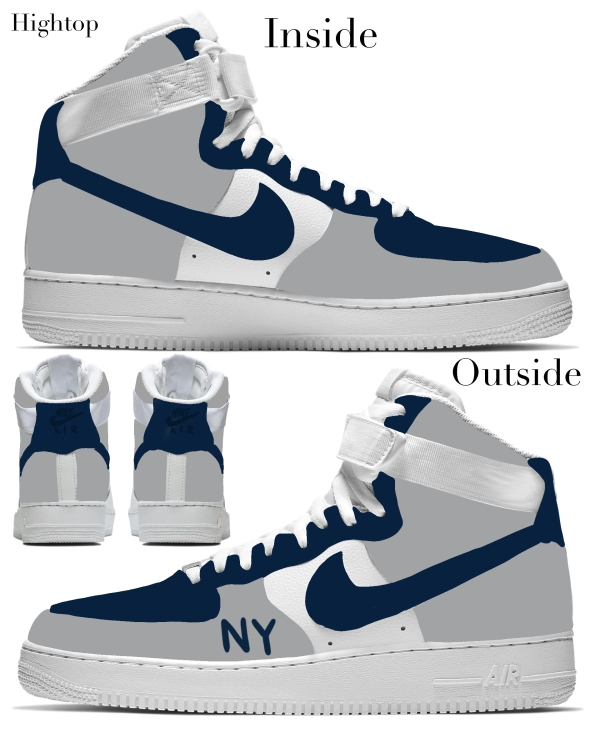 New York  Baseball Team 2 Nike Air Force 1 ‘07 Unisex Adult (Low/Mid/Hitop) - Image 4