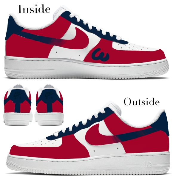 Washington Baseball Team Nike Air Force 1 '07 Unisex Adult (Low/Mid/Hitop) - Image 2
