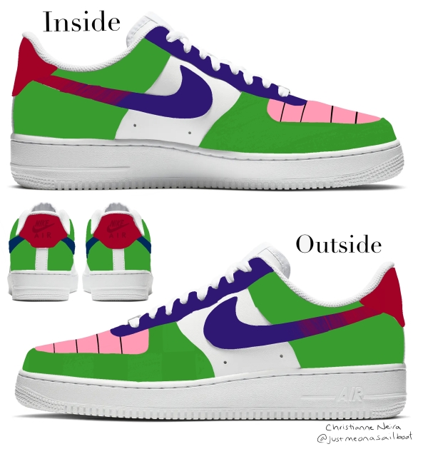 Alien Kami Inspired Nike Air Force 1 '07 Unisex Adult (Low/Mid/Hitop) - Image 2