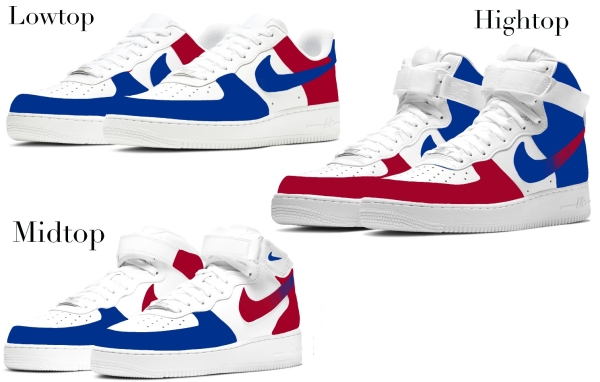 Philadelphia Baseball Team Nike Air Force 1 ‘07 Unisex Adult (Low/Mid/Hitop)