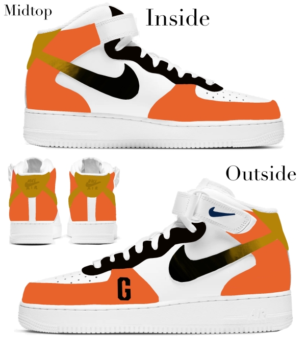 San Francisco Baseball Team Nike Air Force 1 ‘07 Unisex Adult (Low/Mid/Hitop) - Image 3