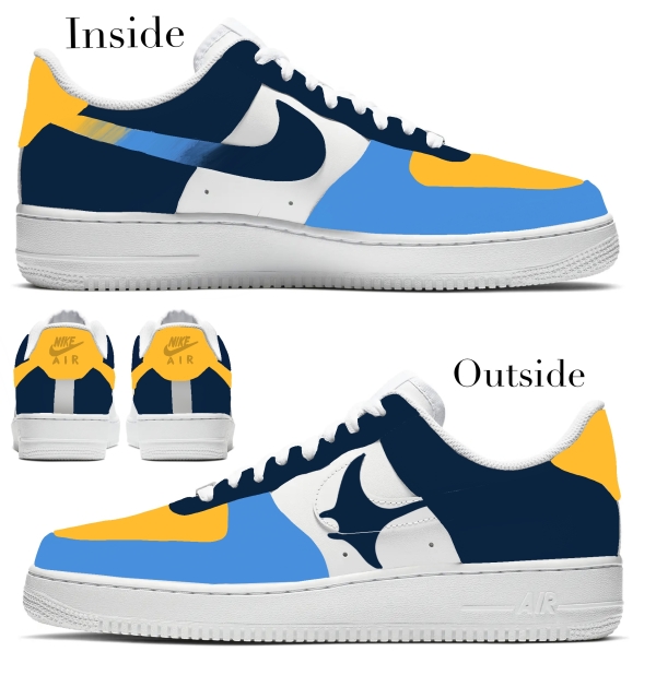 Tampa Bay Baseball Team Nike Air Force 1 ‘07 Unisex Adult (Low/Mid/Hitop) - Image 2