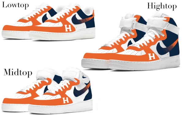 Houston Baseball Team Nike Air Force 1 ‘07 Unisex Adult (Low/Mid/Hitop)