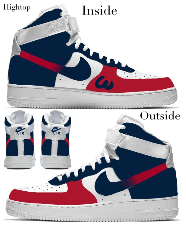 Washington Baseball Team Nike Air Force 1 '07 Unisex Adult (Low/Mid/Hitop) - Image 4