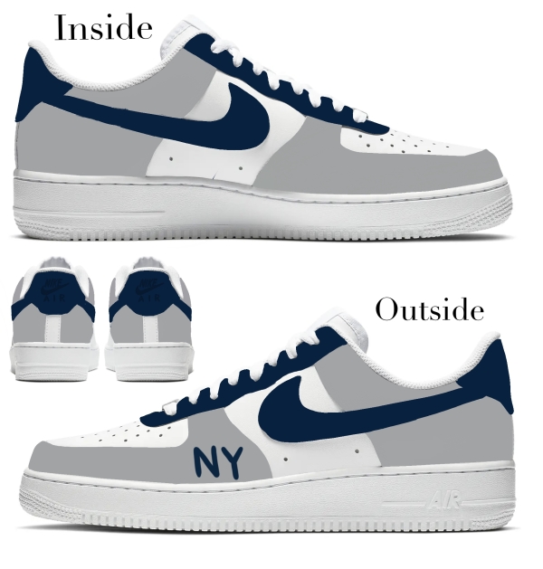New York  Baseball Team 2 Nike Air Force 1 ‘07 Unisex Adult (Low/Mid/Hitop) - Image 2