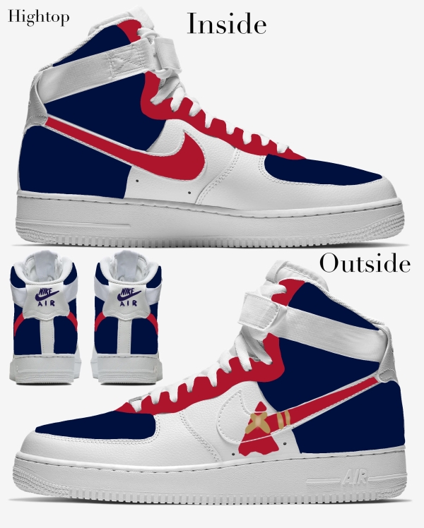 Atlanta Baseball Team 1 Nike Air Force 1 ‘07 Unisex Adult (Low/Mid/Hitop) - Image 4