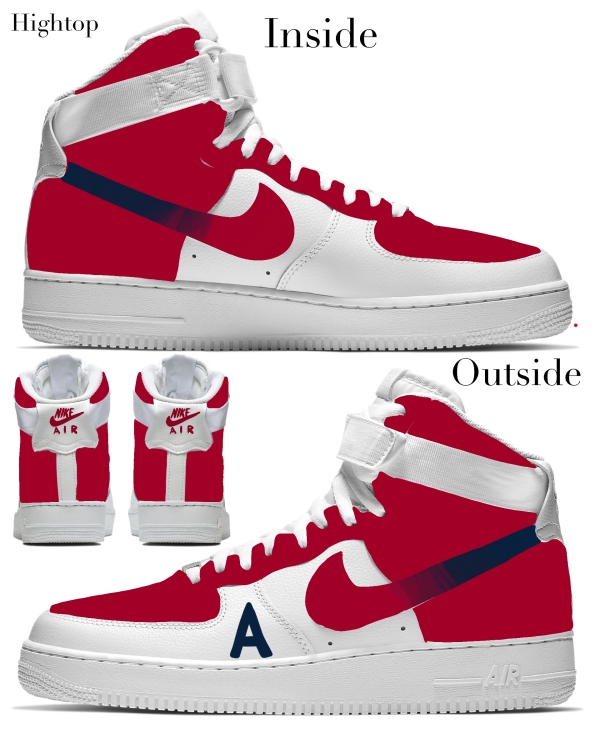Los Angeles 1 Baseball Team Nike Air Force 1 ‘07 Unisex Adult (Low/Mid/Hitop) - Image 4