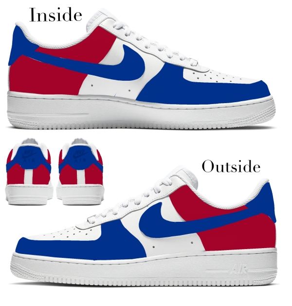 Philadelphia Baseball Team Nike Air Force 1 ‘07 Unisex Adult (Low/Mid/Hitop) - Image 2