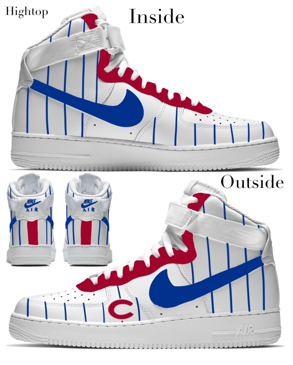 Chicago Baseball Team 1 Nike Air Force 1 ‘07 Unisex Adult (Low/Mid/Hitop) - Image 4