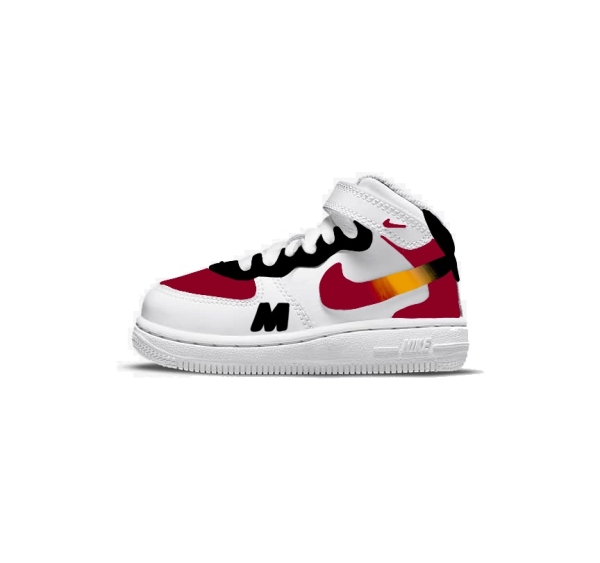 Big Kid Miami Basketball Team Nike Air Force 1 '07 (Low/Mid/Hitop) - Image 3