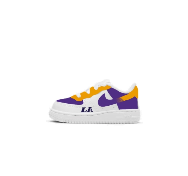 Baby Los Angeles Basketball Team Nike Air Force 1 '07 (Lowtop)