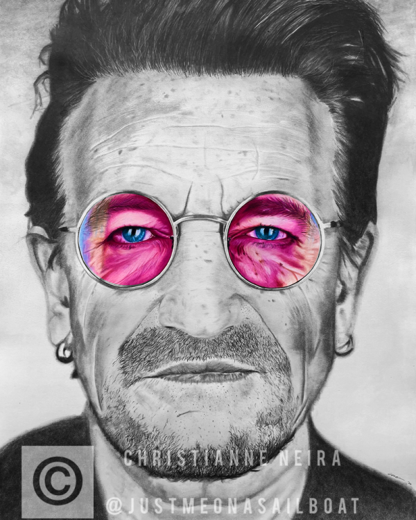 Bono Glasses Portrait (Original)