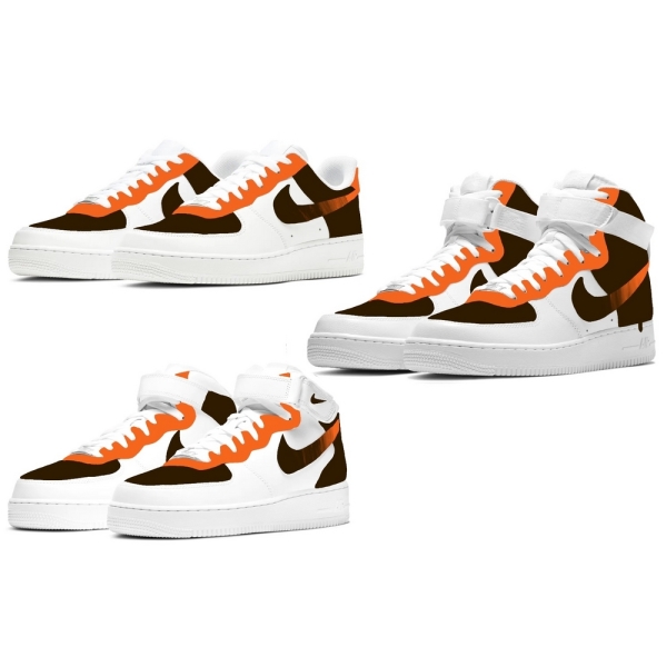 Cleveland Football Team Nike Air Force 1 '07 Unisex Adult (Low/Mid/Hitop)