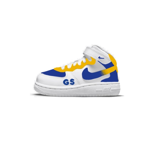 Little Kid Golden State Basketball Team Nike Air Force 1 '07 (Low/Mid)