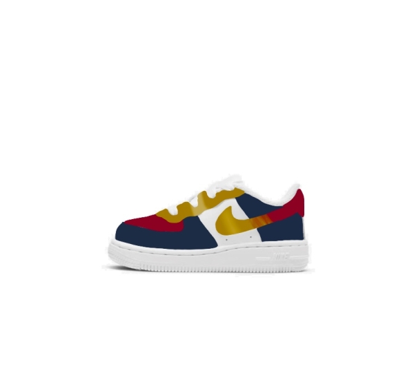 Baby New Orleans Basketball Team Nike Air Force 1 '07 (Lowtop)