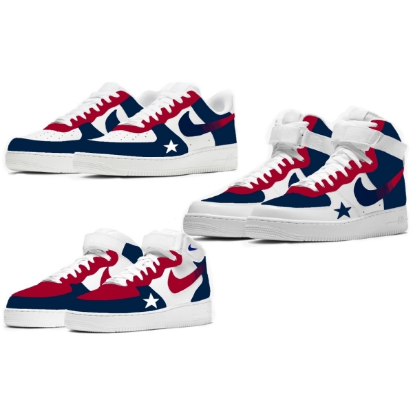 Houston Football Team Nike Air Force 1 '07 Unisex Adult (Low/Mid/Hitop)