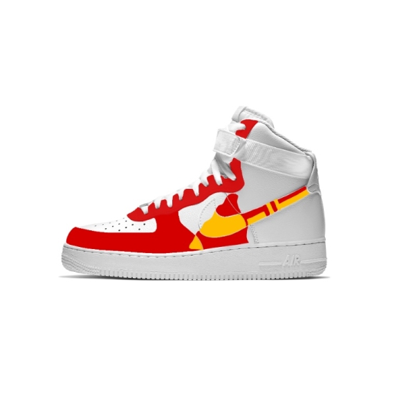 Big Kid Kansas City Football Team Nike Air Force 1 '07 (Low/Mid/Hitop)