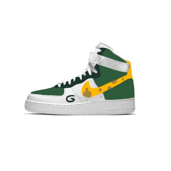 Big Kid Green Bay Football Team Nike Air Force 1 '07 (Low/Mid/Hitop)