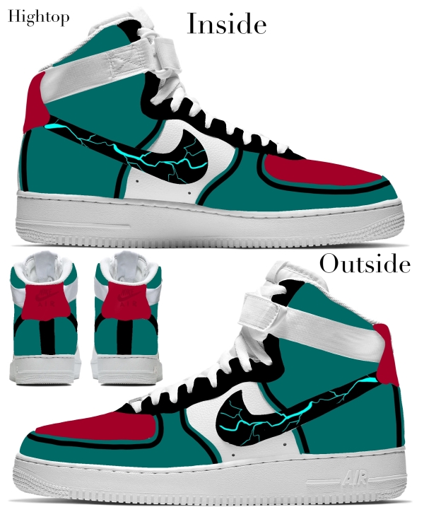 Hero Academy Inspired Nike Air Force 1 '07 Unisex Adult (Low/Mid/Hitop) - Image 2