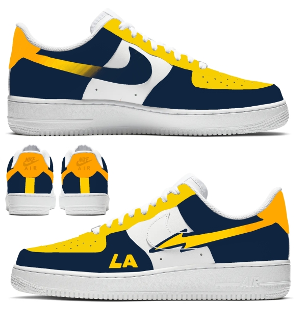 Los Angeles Football Team Dark Nike Air Force 1 '07 Unisex Adult (Low/Mid/Hitop) - Image 2