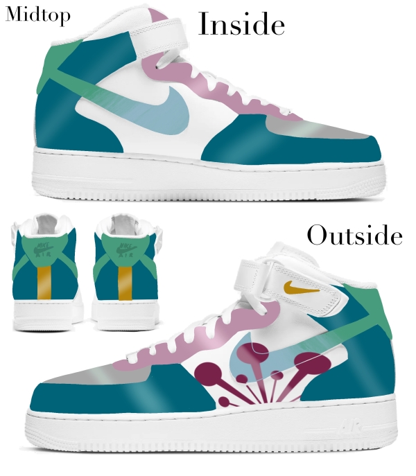 Demon Anime Slayer Sound Pillar Inspired Nike Air Force 1 ’07 Unisex Adult (Low/Mid/Hitop) - Image 3